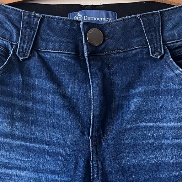 Gently Worn but Lovingly Cared For Distressed Democracy "Ab" Solution Jeans - Picture 4 of 13